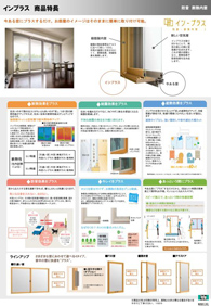 今ついている窓の室内側に「樹脂内窓」を追加取り付けします